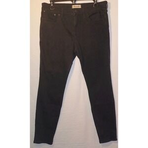 Madewell‎ Jeans Skinny Skinny Black F3004 Mid Rise Stretch Women's Sz 31